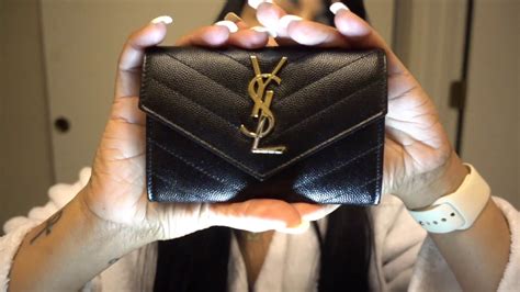 ysl small envelope wallet review wear and tear|ysl monogram wallet.